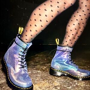 Dr Marten Purple 1460 Rainbow Ray Mermaid Boots - RARE